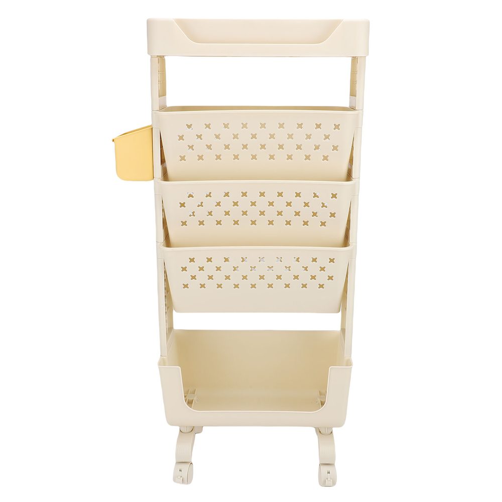 Rolling Book Cart 5 Tier PP Multi Functional Movable Storage Book…