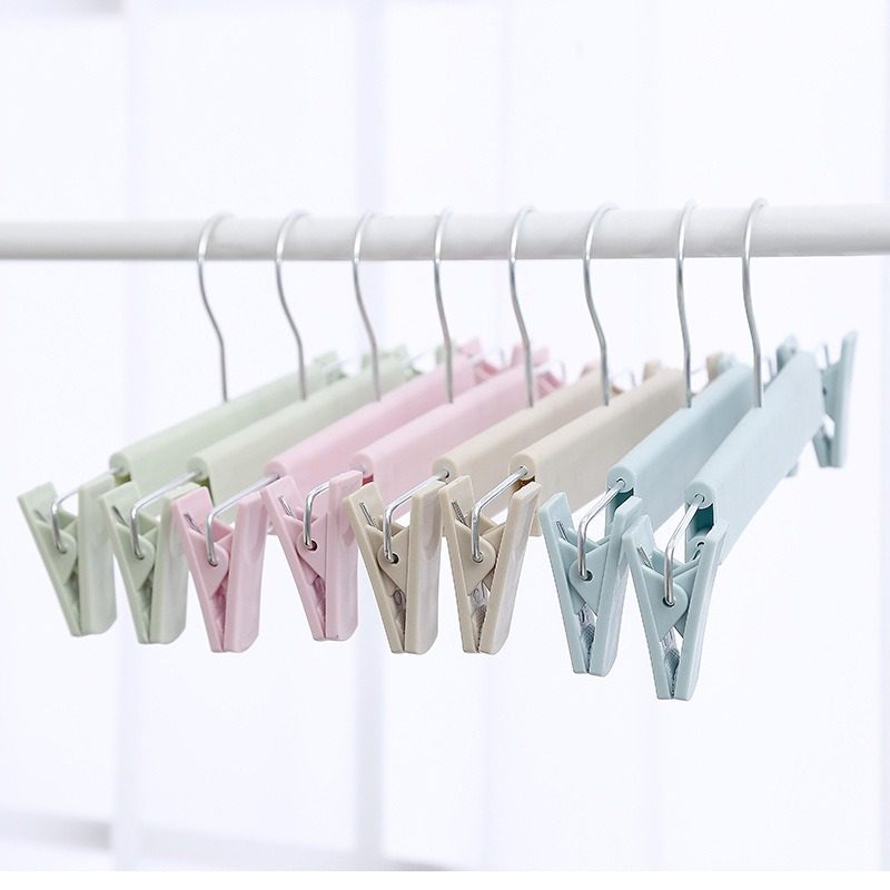 Non-Slip Plastic Clothes Rack Trouser Rack Skirt Clip Underwear Rack Frosted Drying Clothes Rack