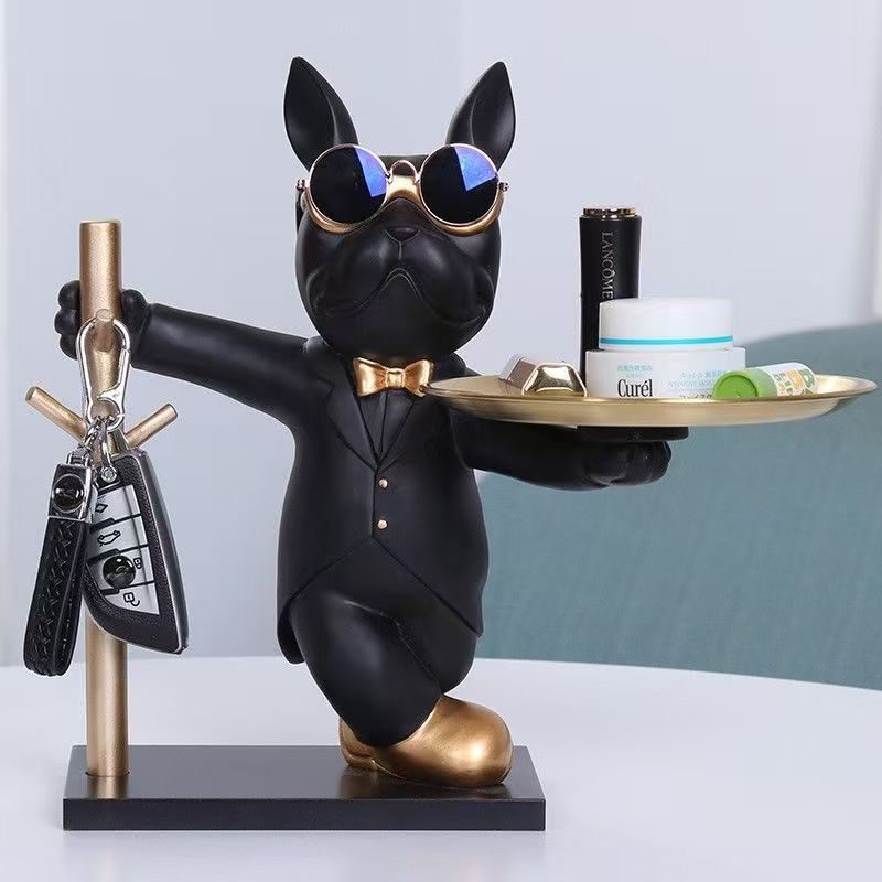 Hanging key dog storage ornament home decoration entrance shoe cabinet key remote control storage box handicrafts gifts