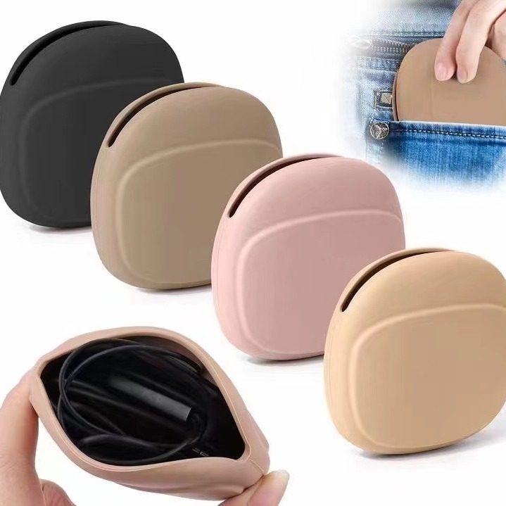 Silicone earphone cable bag Data cable storage case Silicone…
