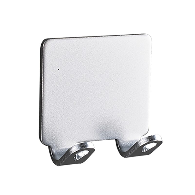 Simple wall hook-double hook model-2.5cm-bright white-1 piece
