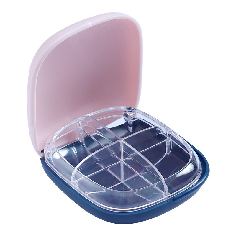Pill Box Portable Mini Storage Box Carry-On Pill Box Large Capacity Sealed Sub Packing Box Pill Storage Artifact