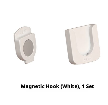 Magnetic hook-white *[Patent]