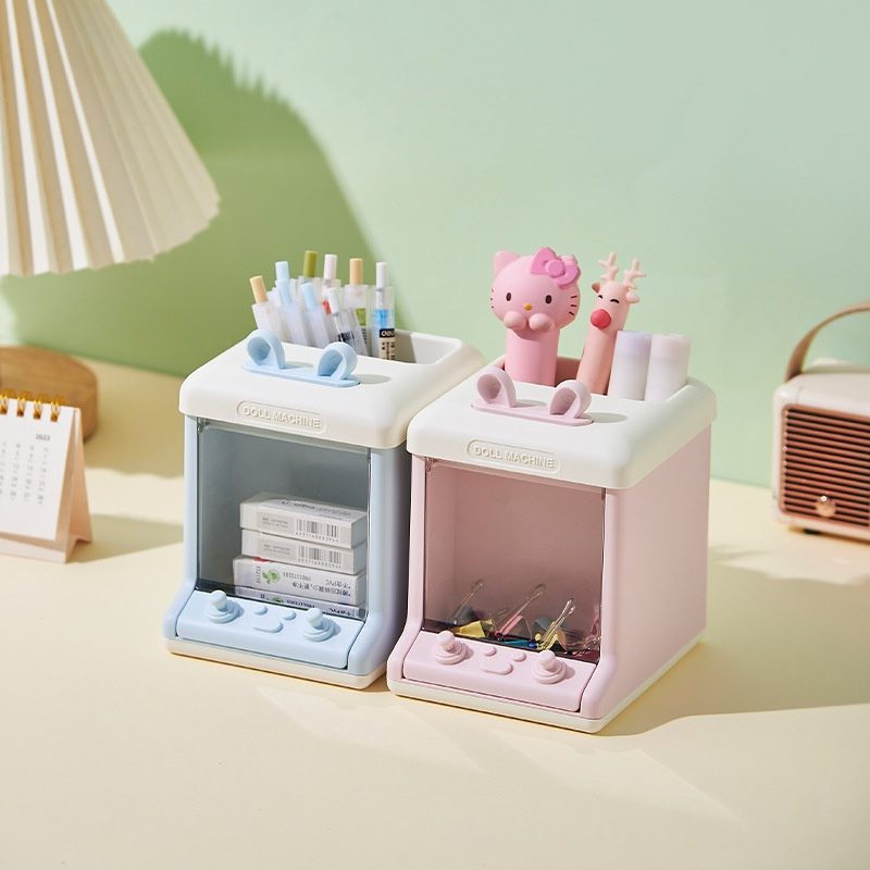 Desk Pen Holder And Storage Box For Students