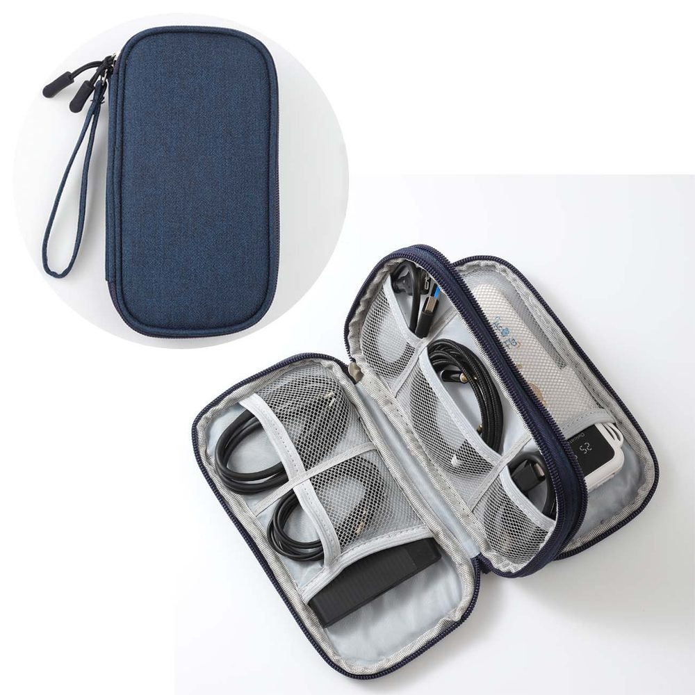 Data cable storage bag charger mobile power charging cable bag box…