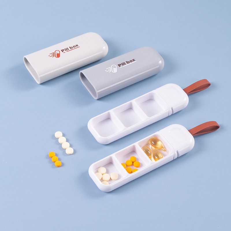 U Disk Medicine Box Portable Small Medicine Box Sub Packing Medicine Box Carry On Storage Sub-Pill Box Mini Medicine Pill Box Sealed Box