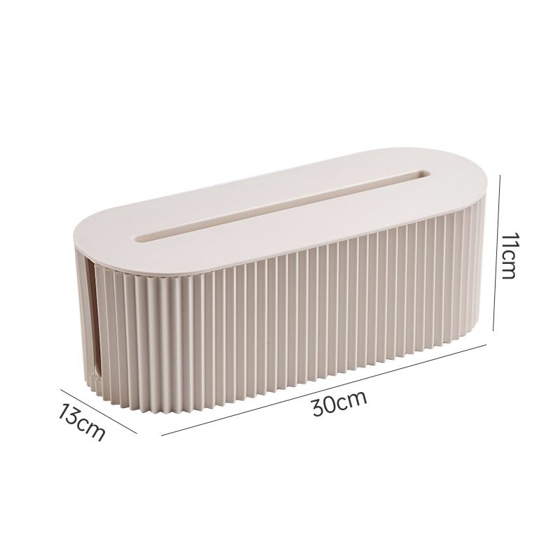 Desktop Outlet Cable Storage Box Power Plug Organizer