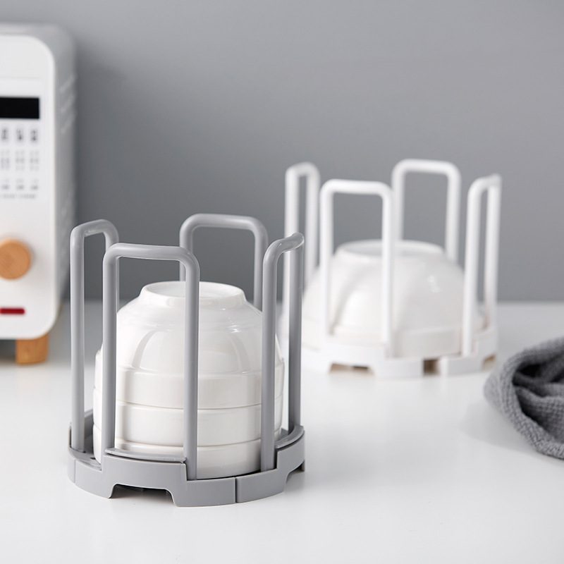 Creative Kitchen Plastic Retractable Bowl Rack Multi-Functional Universal Draining Tableware Finishing Dish Rack