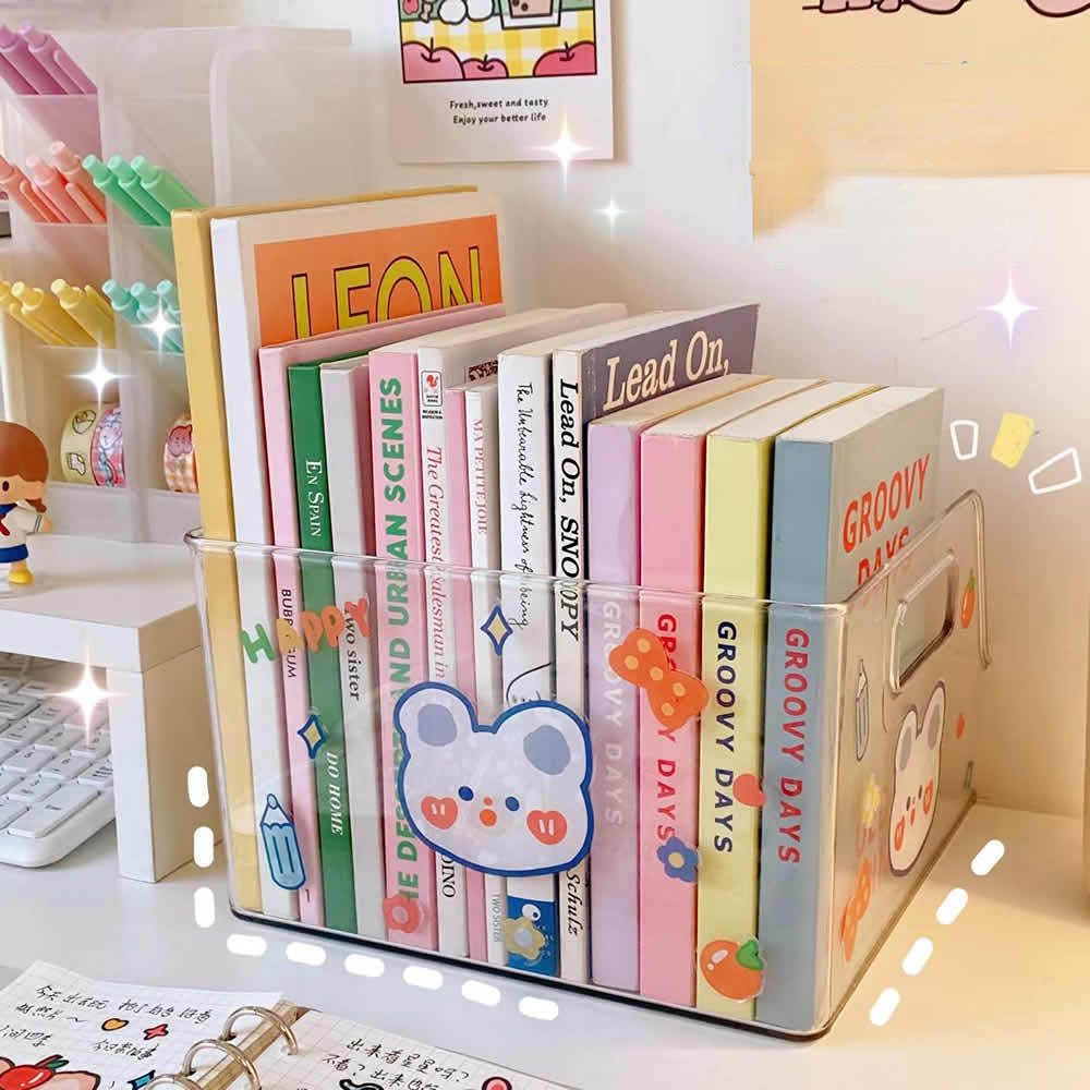 Acrylic Transparent Book Stand Ins Student Desk Put Book Storage…