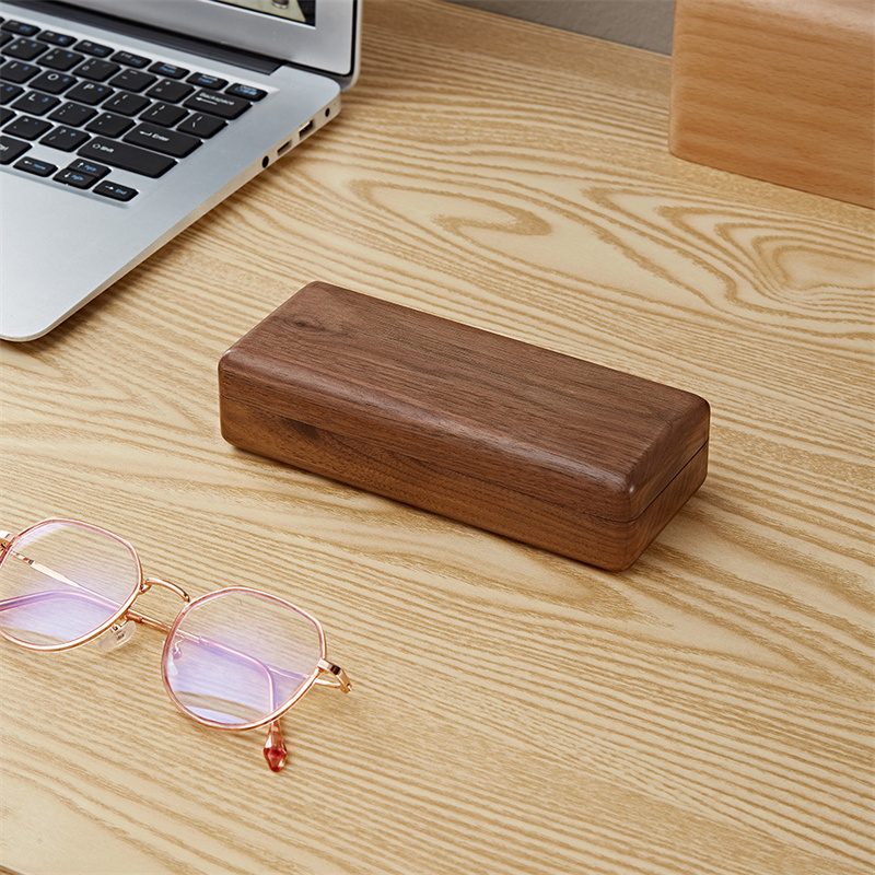 Black Walnut Solid Wood Glasses Storage Box