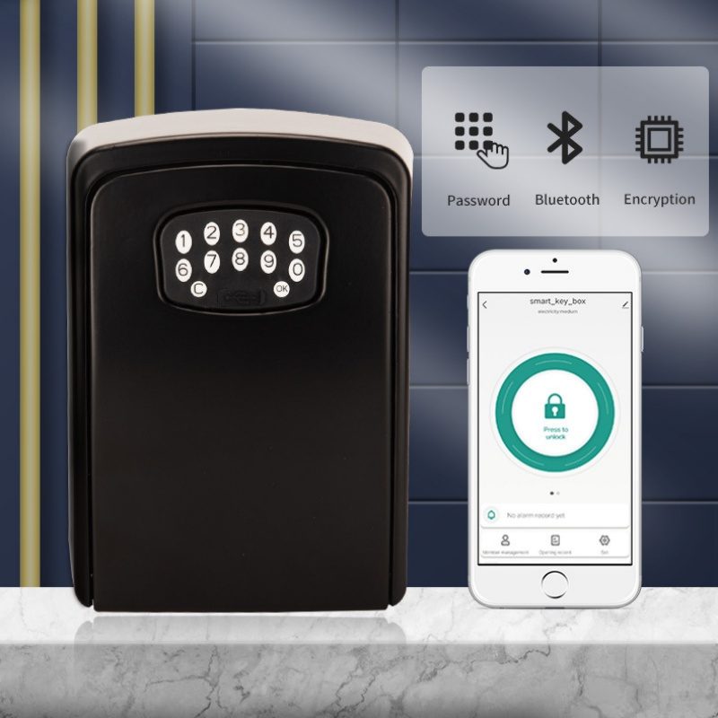 Wall-mounted Graffiti Fingerprint Key Box