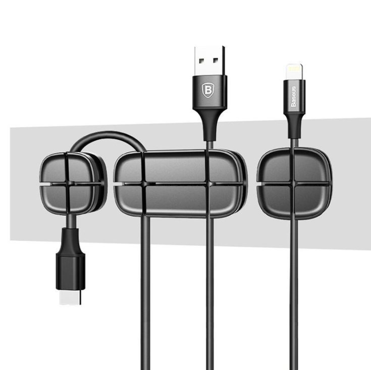 Vothoon Cross Cable Organizer Clip Silicone USB Cable Winder…